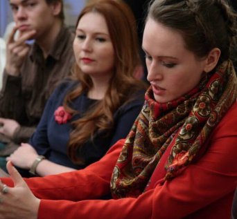Елена Рыкова на круглом столе Взаимодействие музыкального и визуального